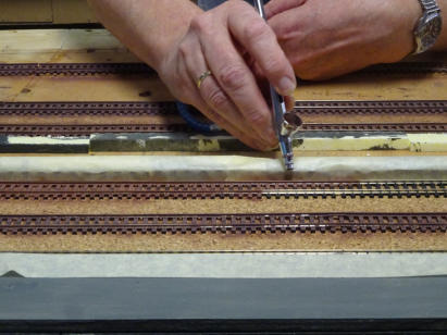 Stück für Stück wird eingesprüht