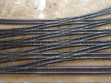 Zahlreiche Weichen und Kreuzungen bestimmen das Bild 